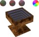 vidaXL Stolik kawowy z LED, opalany dąb, 50x50x45 cm 2
