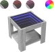 vidaXL vidaXL Stolik kawowy z LED, szary dąb sonoma, 53x53x45 cm 2