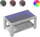 vidaXL Stolik kawowy z LED, szarość betonu, 93x53x45 cm 2
