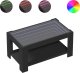 vidaXL Stolik kawowy z LED czarny 93x53x45 cm 2