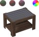 vidaXL Stolik kawowy z LED, brązowy dąb, 73x53x45 cm 2