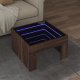 vidaXL Stolik kawowy z LED Infinity, brązowy dąb, 50x50x30 cm 1