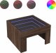 vidaXL Stolik kawowy z LED Infinity, brązowy dąb, 50x50x30 cm 2