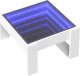 vidaXL Stolik kawowy z LED Infinity, biały, 50x53x30 cm 3
