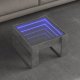 vidaXL Stolik kawowy z LED Infinity, szarość betonu, 50x53x30 cm 1