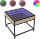 vidaXL Stolik kawowy z LED Infinity, dąb sonoma, 50x50x41 cm 2