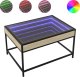 vidaXL Stolik kawowy z LED Infinity, dąb sonoma, 70x50x41 cm 1