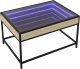 vidaXL Stolik kawowy z LED Infinity, dąb sonoma, 70x50x41 cm 2