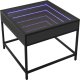 vidaXL Stolik kawowy z LED Infinity, czarny, 50x50x41 cm 3