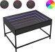 vidaXL Stolik kawowy z LED Infinity, czarny, 70x50x41 cm 1