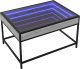 vidaXL Stolik kawowy z LED Infinity, szary dąb sonoma, 70x50x41 cm 2