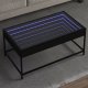 vidaXL Stolik kawowy z LED Infinity, czarny, 90x50x41 cm 1