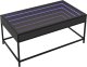 vidaXL Stolik kawowy z LED Infinity, czarny, 90x50x41 cm 3
