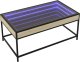 vidaXL Stolik kawowy z LED Infinity, dąb sonoma, 90x50x41 cm 3