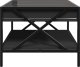 vidaXL vidaXL Stolik kawowy z LED Infinity, czarny, 50x50x38 cm 6