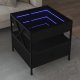 vidaXL Stolik kawowy z LED Infinity, czarny, 50x50x51 cm 1