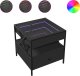 vidaXL Stolik kawowy z LED Infinity, czarny, 50x50x51 cm 2