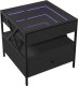 vidaXL Stolik kawowy z LED Infinity, czarny, 50x50x51 cm 3