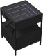 vidaXL Stolik nocny z LED Infinity, czarny, 40x40x51 cm 3