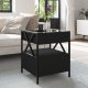 vidaXL Stolik nocny z LED Infinity, czarny, 40x40x51 cm 4