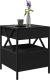 vidaXL Stolik nocny z LED Infinity, czarny, 40x40x51 cm 5