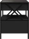 vidaXL Stolik nocny z LED Infinity, czarny, 40x40x51 cm 7