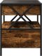 vidaXL Stolik kawowy z LED Infinity, przydymiony dąb, 40x40x51 cm 7