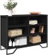 vidaXL vidaXL Szafka, czarna, 101x35,5x74,5 cm, materiał drewnopochodny 1