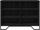 vidaXL vidaXL Szafka, czarna, 101x35,5x74,5 cm, materiał drewnopochodny 3
