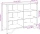 vidaXL vidaXL Szafka, czarna, 101x35,5x74,5 cm, materiał drewnopochodny 8