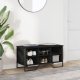 vidaXL vidaXL Szafka na buty, czarna, 90x38x45,5 cm, materiał drewnopochodny 2