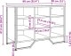 vidaXL vidaXL Szafka na buty, przydymiony dąb, 90x38x61,5 cm 8
