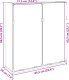 vidaXL vidaXL Szafka łazienkowa z lustrem, dąb sonoma, 64,5x20x66,5 cm 10