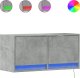 vidaXL vidaXL Ścienna szafka TV z LED, szarość betonu, 80x31x35 cm 2