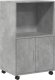 vidaXL vidaXL Szafka na kółkach, szarość betonu, 55x40x91 cm 2