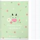Herlitz Zeszyt A5 32 kartki w kratkę z marginesem 70g/m2 Pastel Cute HERLITZ 1