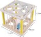 Kruzzel Sorter- kostka sensoryczna drewniana 22885 2