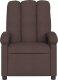vidaXL Elektryczny fotel rozkładany, ciemnobrązowy, obity tkaniną 9