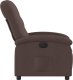 vidaXL Elektryczny fotel rozkładany, ciemnobrązowy, obity tkaniną 10