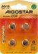 Aigostar  Bateria guzikowa pastylkowa AG13 LR44 1.5V opakowanie 4 sztuki Bateria guzikowa pastylkowa AG13 LR44 1.5V opakowanie 4 sztuki 5