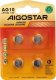 Aigostar  Bateria guzikowa pastylkowa AG10 LR54 LR1130 1.5V opakowanie 4 sztuki Bateria guzikowa pastylkowa AG10 LR54 LR1130 1.5V opakowanie 4 sztuki 5