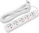 Aigostar  Przedłużacz na 5 gniazd bez przełącznika 5 metrów Listwa zasilająca na 5 gniazd typu francuskiego bez przełącznika 5 1