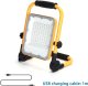 Aigostar  Przenośna lampa robocza halogen LED Ładowalny z usb reflektor 30W/5V Przenośna lampa robocza halogen LED Ładowalny z usb reflektor 30W/5V 1