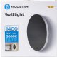 Kinkiet Aigostar  LED Metalowy kinkiet płaski okrągły czarny 12W Barwa Ciepła LED Metalowy kinkiet czarny 12W 5