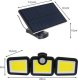 Verk Lampa solarna z czujnikiem ruchu zmierzchu 171 led osobny panel ogrodowa Lampa solarna z czujnikiem ruchu zmierzchu 171 led osobny panel ogrodowa 7