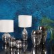Eurofirany Wazon nowoczesny ceramiczny MIRONA 14X9X35 srebrny 3