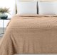 Design 91 Miękki koc żakardowy KLISA 200X220 beżowy 2