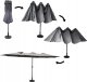 kontrast Parasol ogrodowy duży składany regulowany PHOENIX 2,7x4,6m + pokrowiec c. szary 2