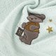 Eurofirany Dziecięcy ręcznik bawełniany z aplikacją BABY 50X90 jasnomiętowy 2