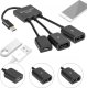 HUB USB SwiatKabli HUB USB typ C 3.1 2x USB + micro tablet ANDROID OTG myszka 1